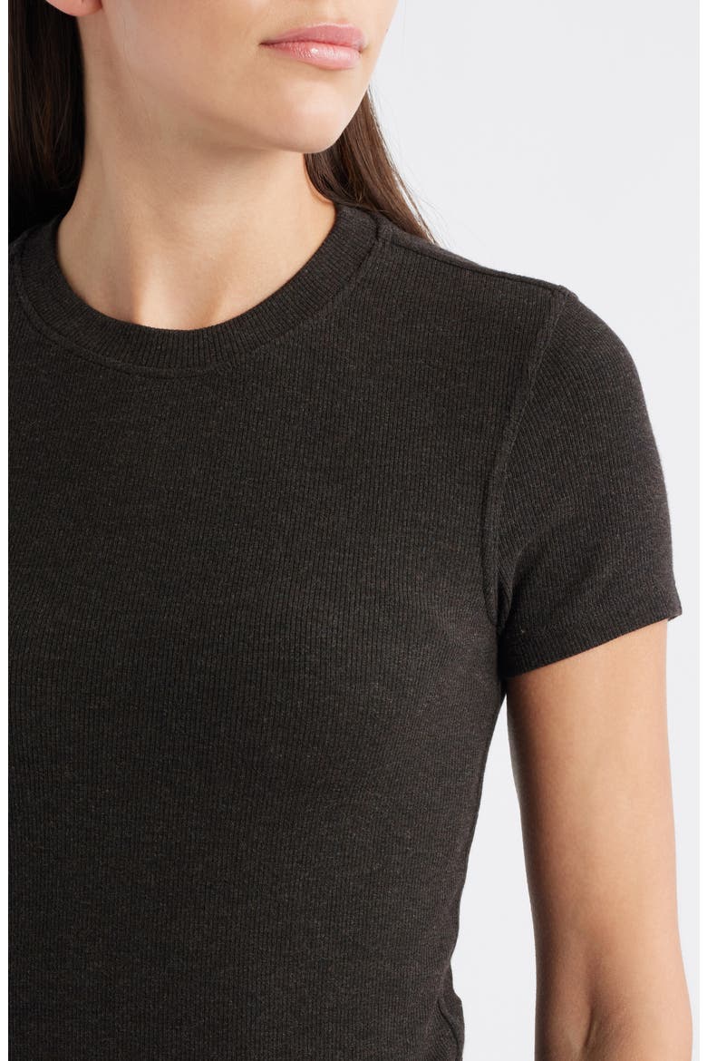 The Rib Baby T-Shirt, Alternate, color, COFFEE HEATHER
