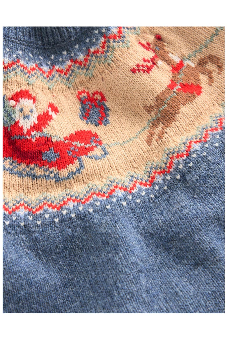 Kids' Fair Isle Sweater, Alternate, color, BLUE MARL, POLAR POST