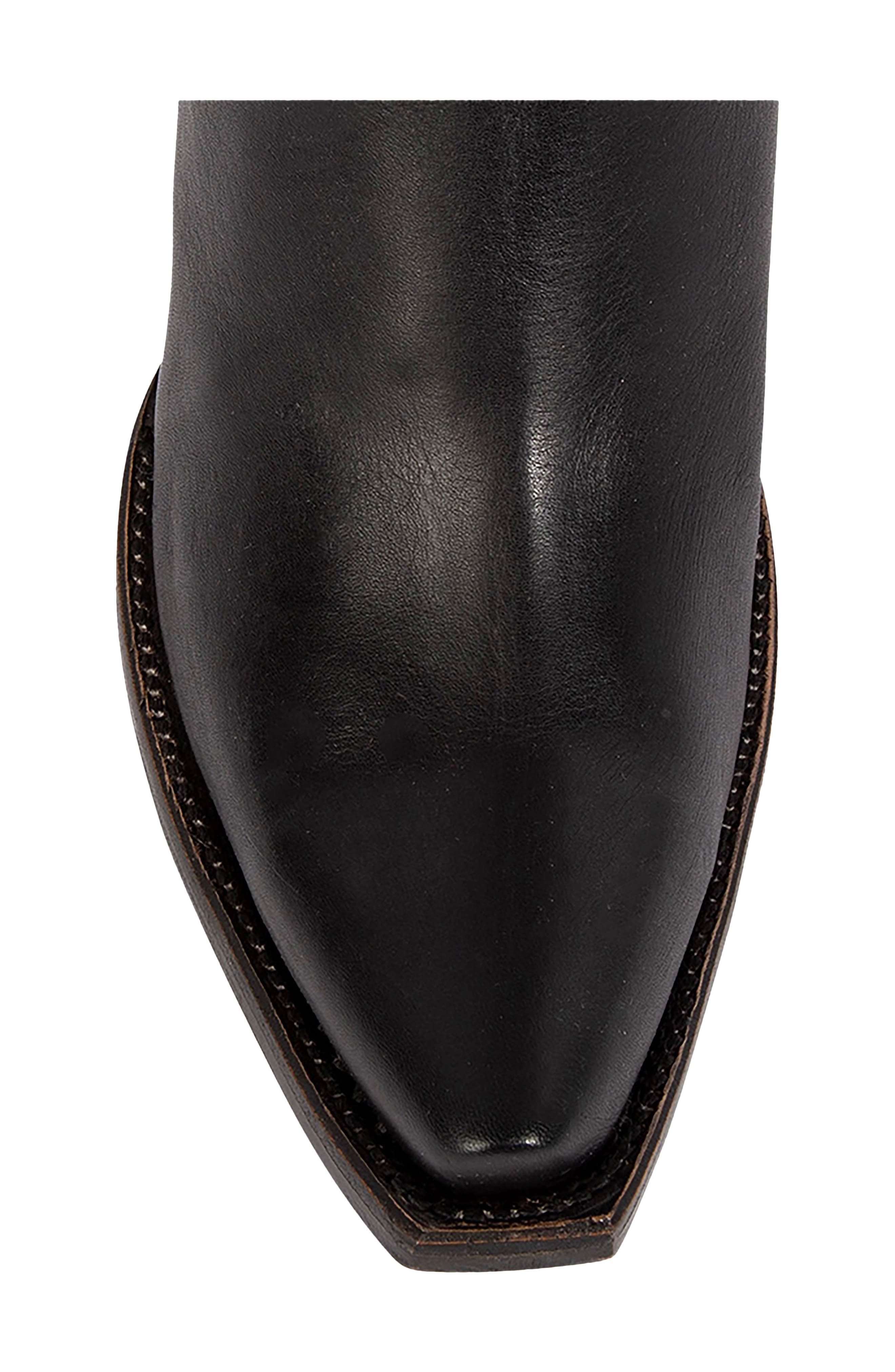 Thunderbird Leather Western Boot, Alternate, color, BLACK