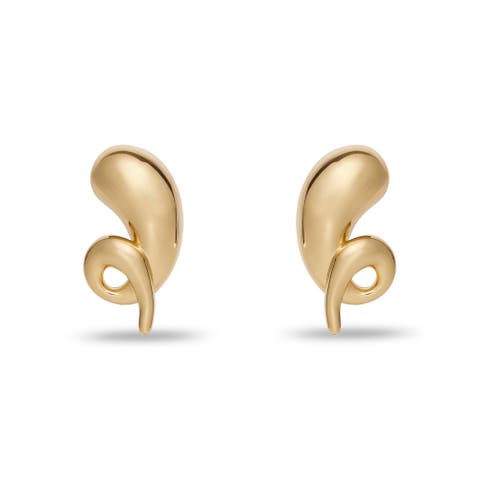 Twirly Button Earrings