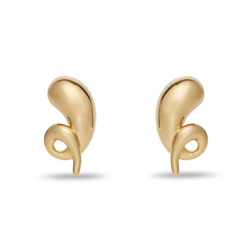 Lele Sadoughi Twirly Button Earrings In Gold