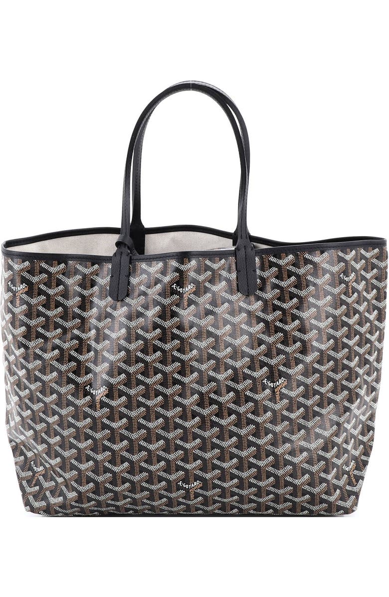Pre-Owned Goyard Saint Louis Tote Coated Canvas PM, Main, color, Black