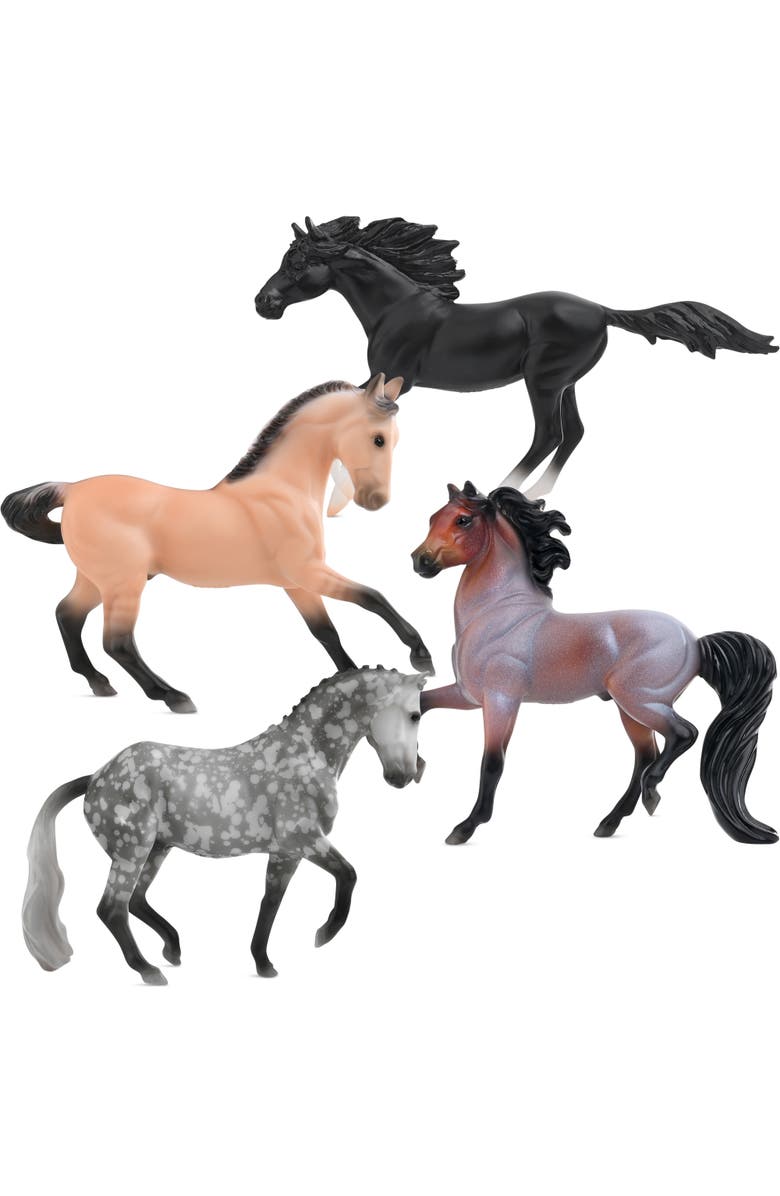 Breyer Horses Stablemates Series Poetry In Motion 4 Horse Set, Alternate, color, Multicolored