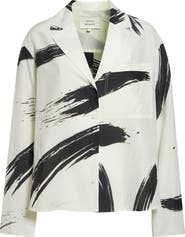 LOULOU DE SAISON Sana Loose Fit Cotton & Silk Voile Button-Up Shirt