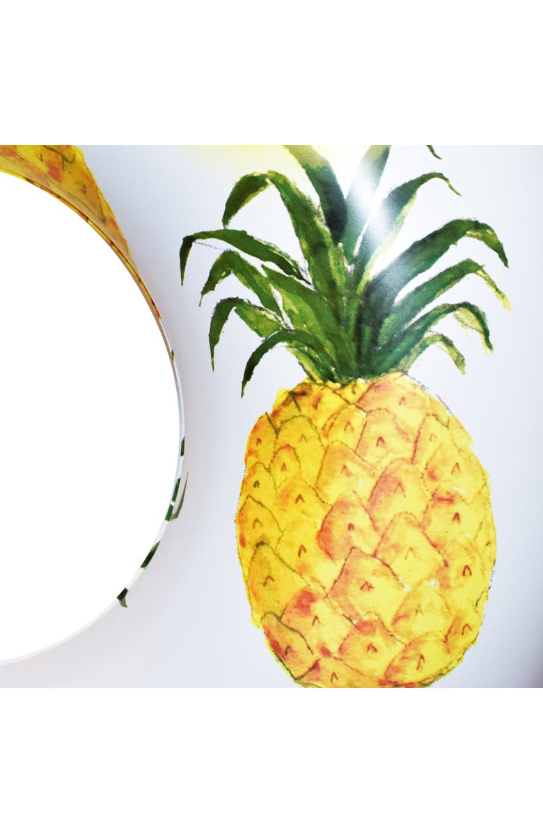 Rae Dunn Sweet On The Inside 48 Inch Ring Float Pineapple Inflatable Jumbo Tube, Alternate, color, Multicolored