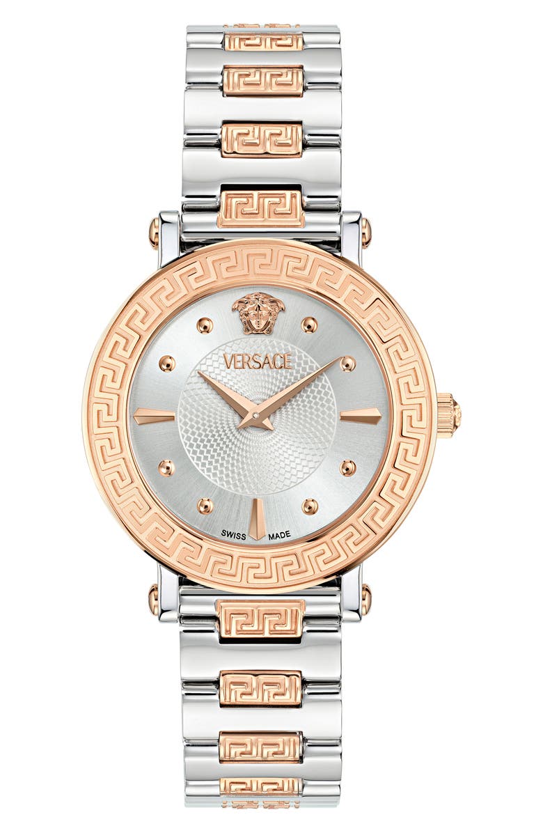 Versace Greca Sphere Bracelet Watch, 35mm, Main, color,