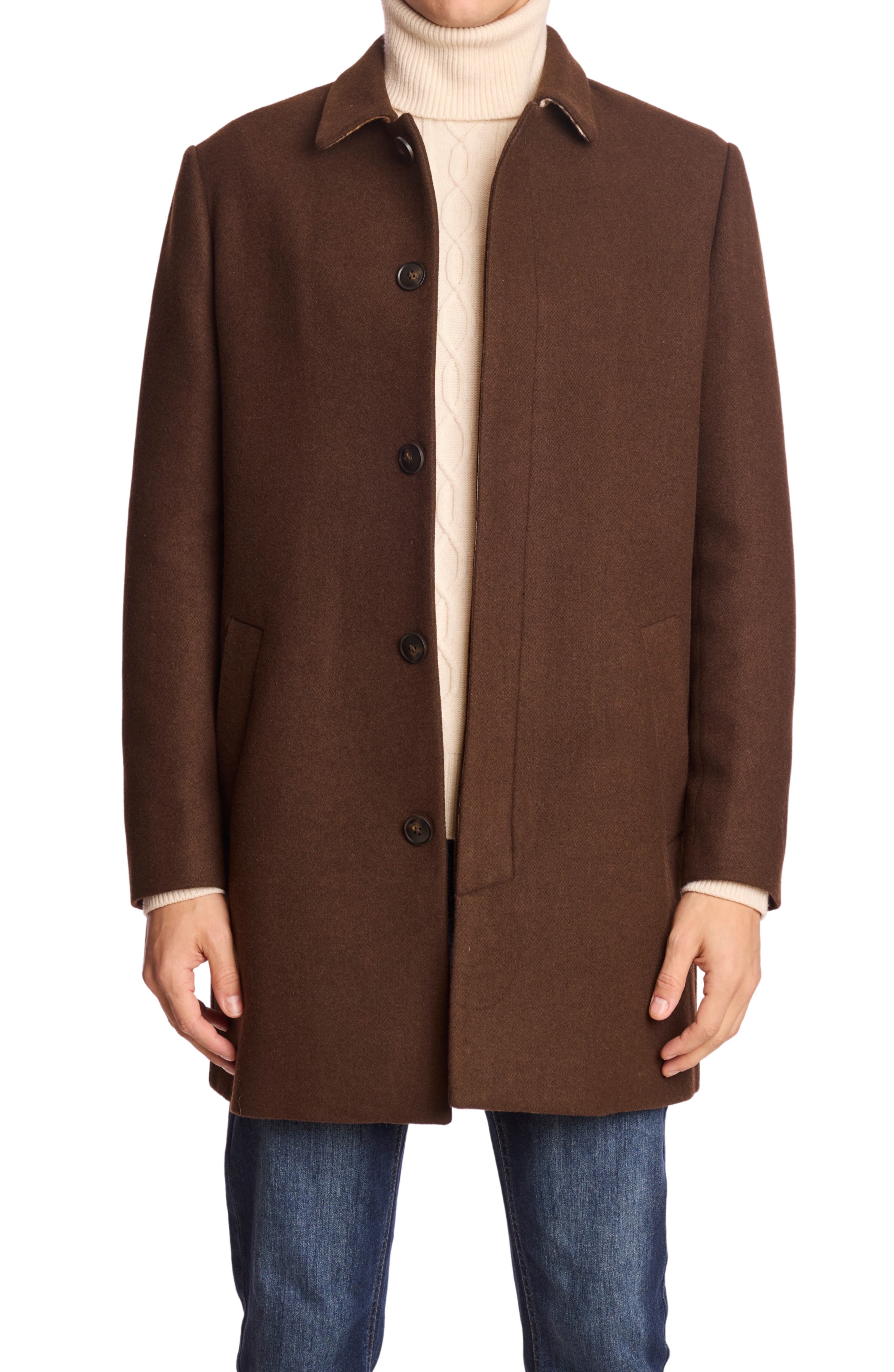 PAISLEY & GRAY Wool Blend Topper Coat