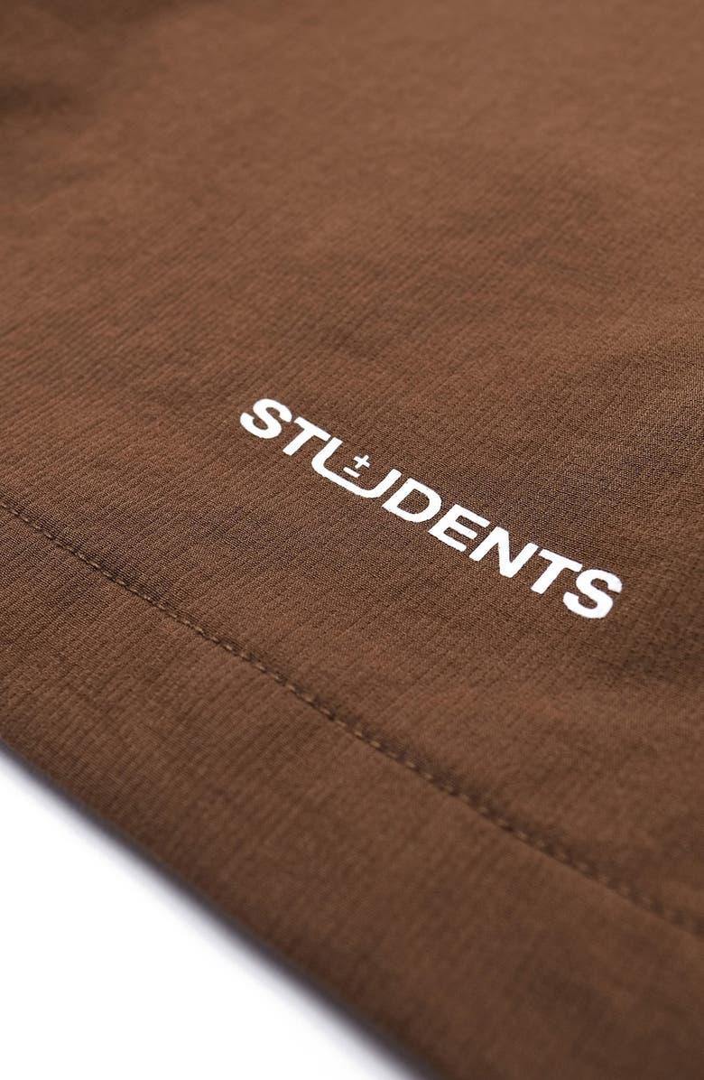 STUDENTS Numeric Baggy Stretch Nylon Drawstring Cargo Shorts, Alternate, color, Brown