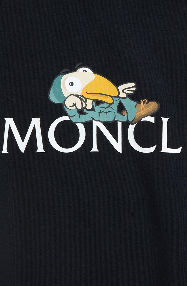 Moncler Kids' Monduck Short Sleeve Graphic T-Shirt, Alternate, color, Navy