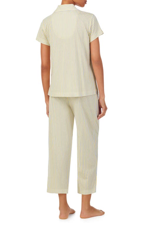 Ralph Lauren Lauren  Crop Pajamas In Yelw Stp
