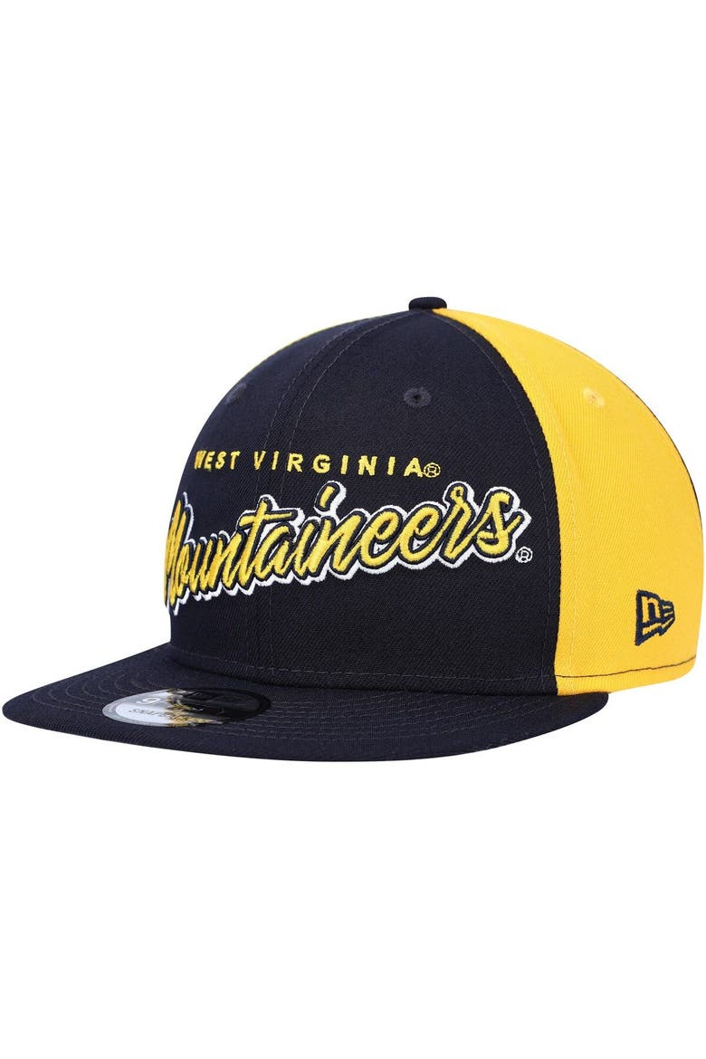 Men's New Era  Navy West Virginia Mountaineers Outright 9FIFTY Snapback Hat, Alternate, color, Navy