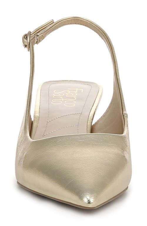 Franco Sarto Jaden Pointed Toe Slingback Pump In Platino