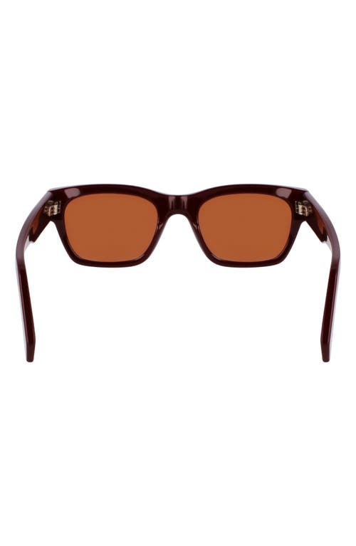 Paul Smith Loxham 52mm Modified Rectangular Sunglasses In Burgundy
