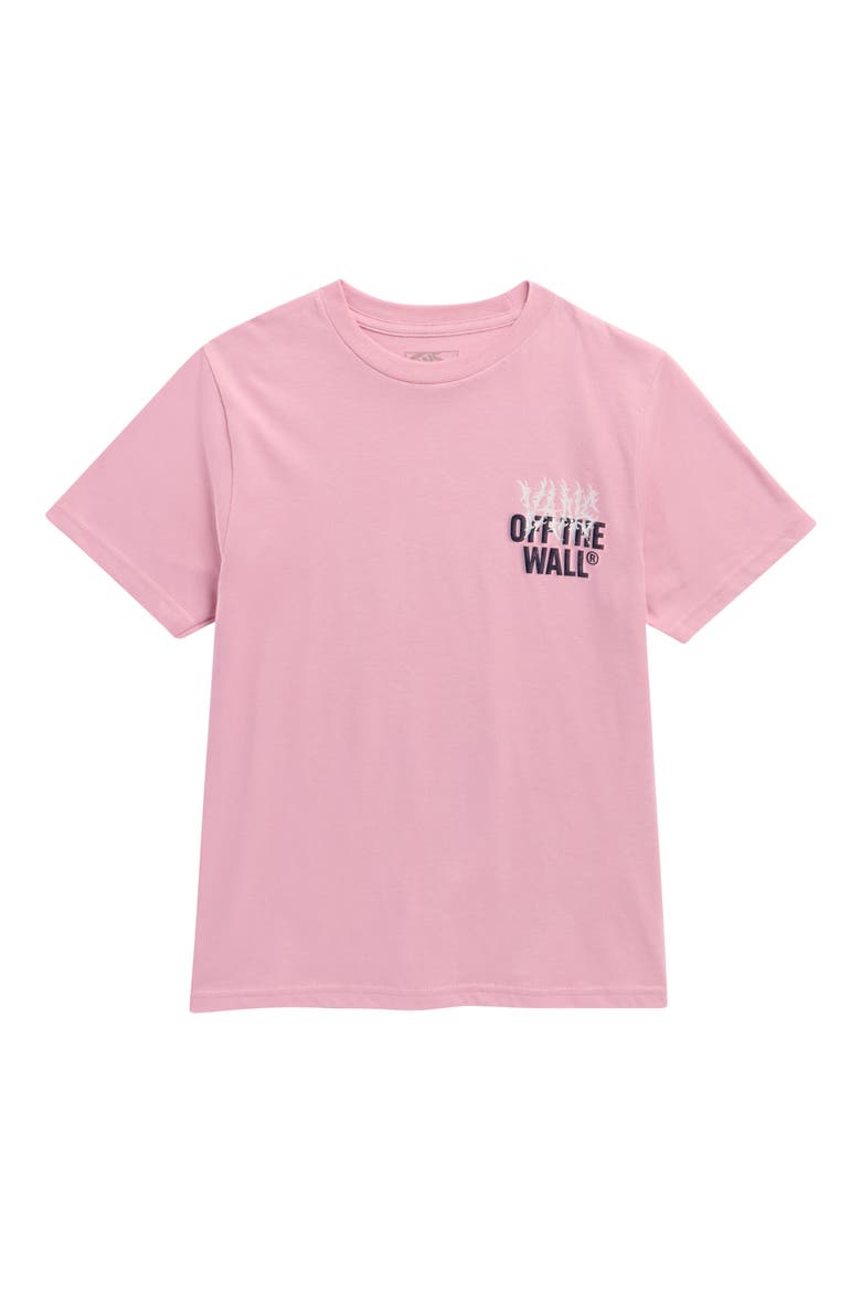 Kids' Metal Wall Graphic T-Shirt, Main, color, PINK DAWN