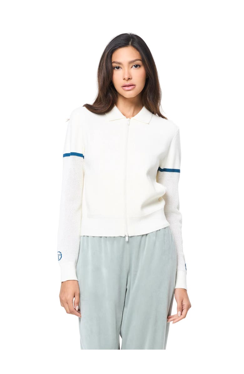Sergio Tacchini Nota Knit Jacket, Main, color, Gardenia
