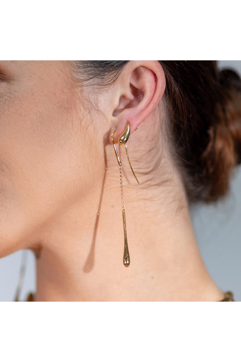 Drop Earrings, Alternate, color, Gold Vermeil