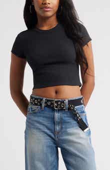 BP. Compact Rib Crop Baby Tee