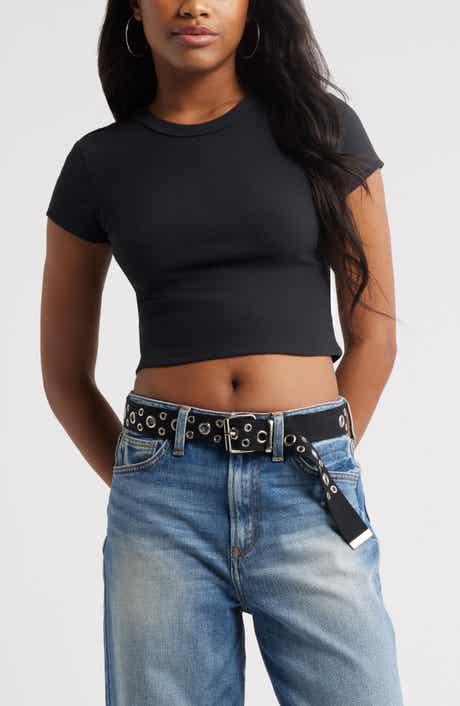 BP. Compact Rib Crop Baby Tee