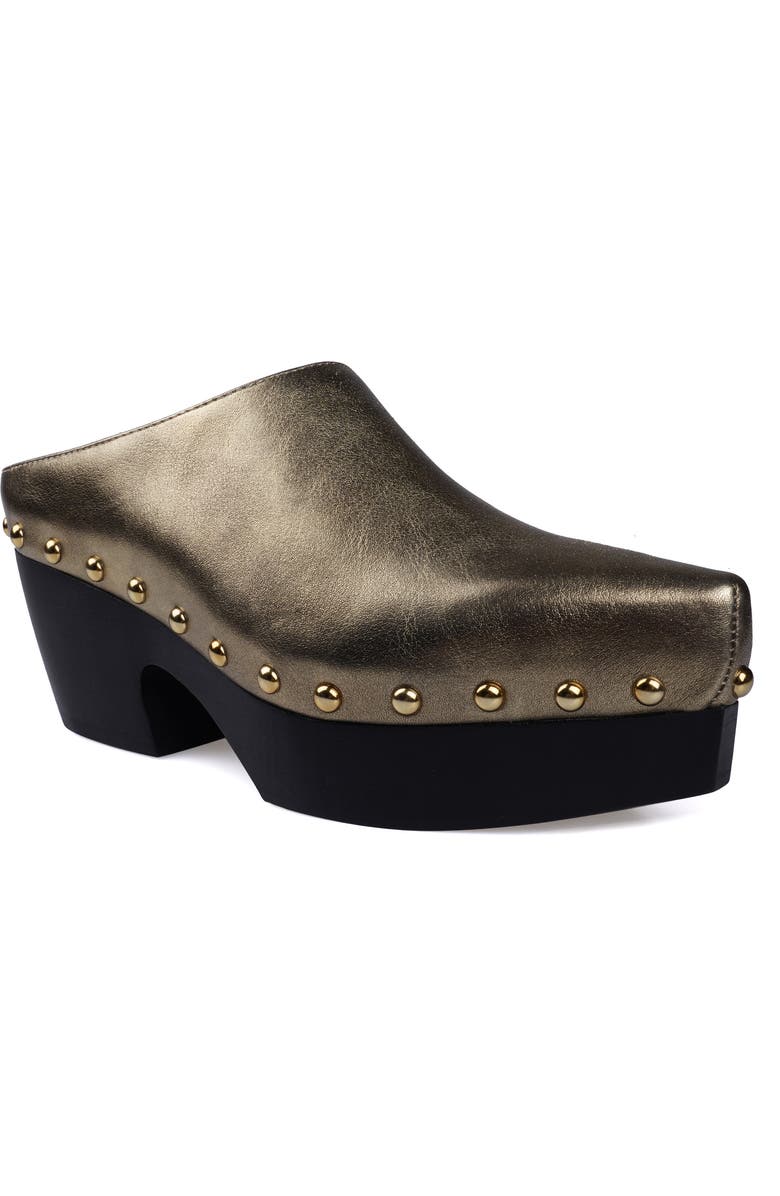 ZIGI Richelie Block Heel Mule, Main, color, Gold