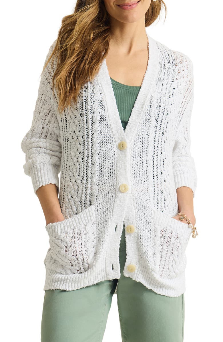Tommy Bahama Basalt Bay Cable Cardigan, Main, color,