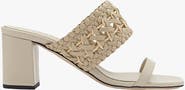 Serena Uziyel Almeria Nude Block-Heel Strap Sandal