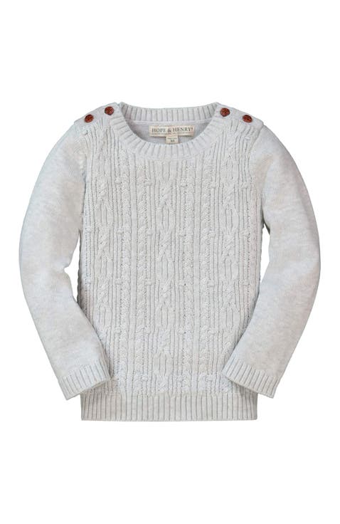 Baby Girls' Cable Button Sweater, Infant