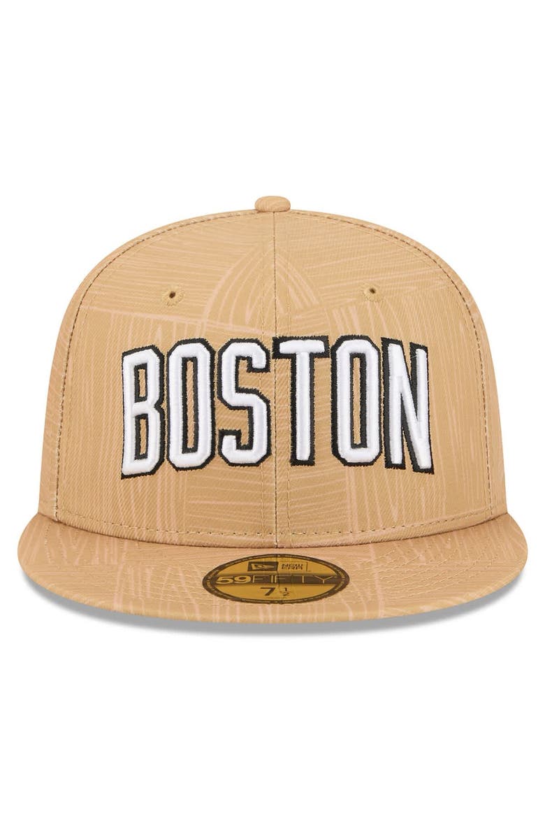Men's New Era Gold Boston Celtics 2025/26 City Edition Alternate 59FIFTY Fitted Hat, Alternate, color, Gold