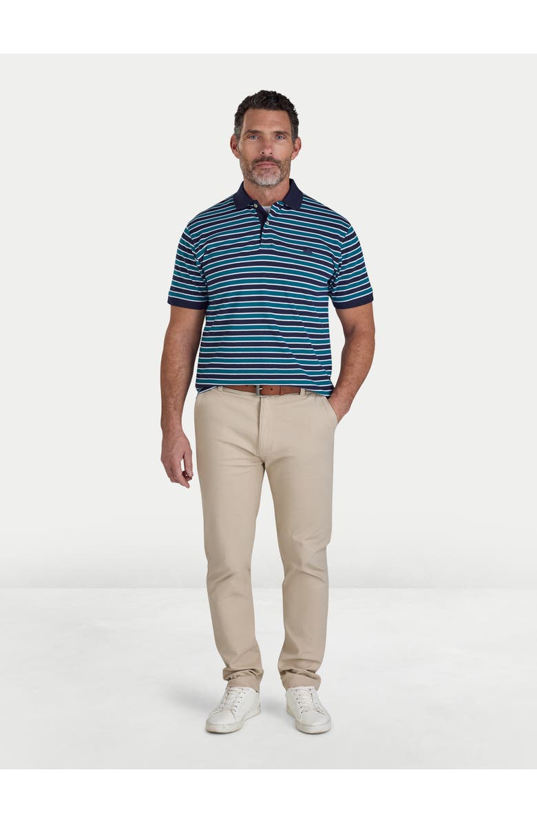 Raging Bull Triple Stripe Pique Polo Shirt, Alternate, color, Navy