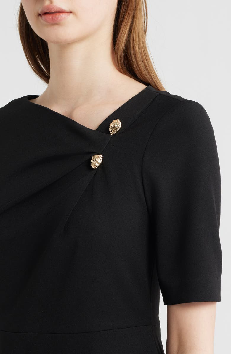 Anne Klein Bar Pin Sheath Dress, Alternate, color, Anne Black