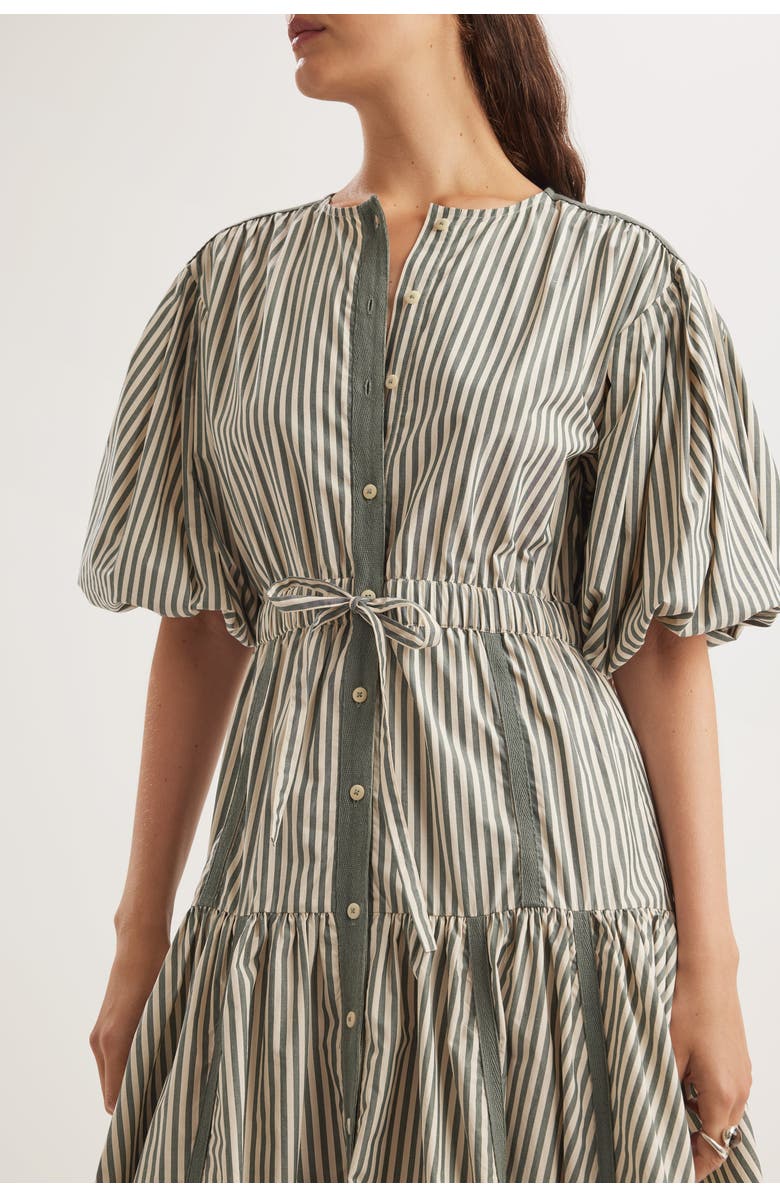 Merlette Eliane Stripe Dress, Alternate, color, Cedar Stripe