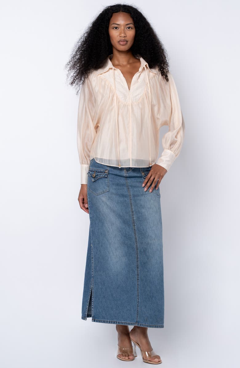 CIEBON Georgina Quarter Zip Top, Alternate, color, Cream