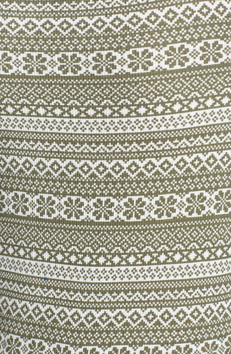 BP. Undercover 'Free Spirit' Fair Isle Print Thermal Jumpsuit, Alternate, color, 