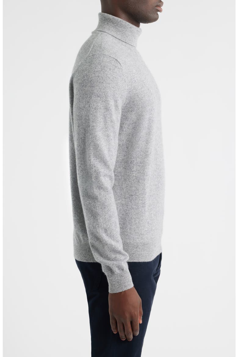 Cashmere Turtleneck, Alternate, color, GREY HEATHER