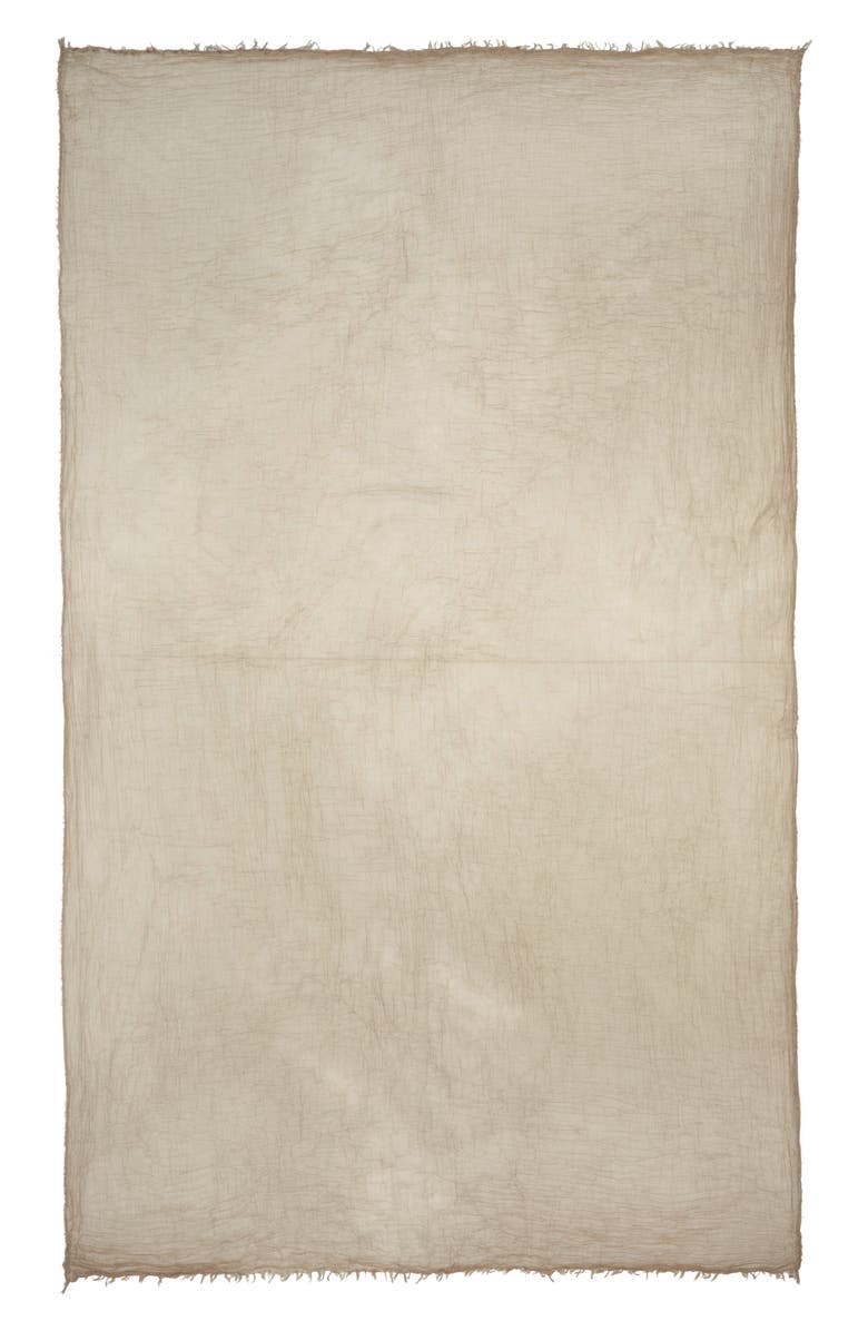 TOTEME Crinkled Gauze Scarf, Main, color, Desert