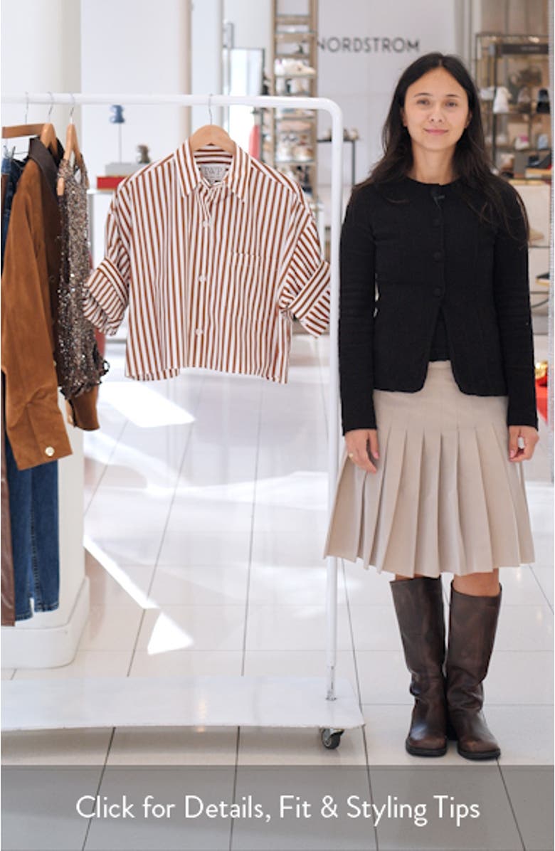 Next Ex Stripe Cotton Button-Up Shirt, sales video thumbnail