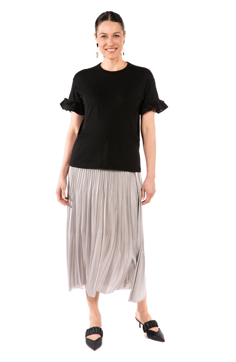 Loyal Hana Joey Ruffle Sleeve Maternity/Nursing T-Shirt, Alternate, color, 