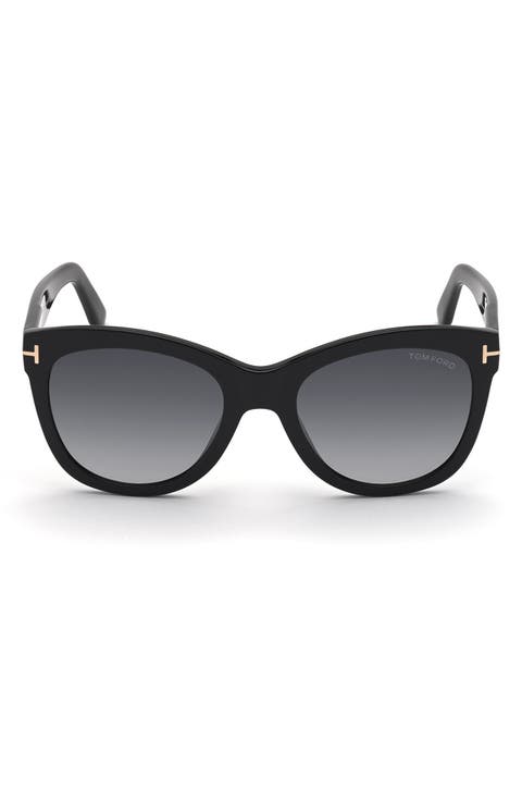 Wallace 54mm Gradient Cat Eye Sunglasses