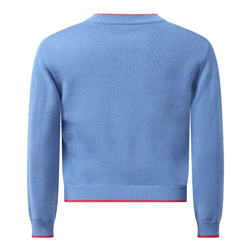 Rachel Riley Abc V-neck Sweater In Blue