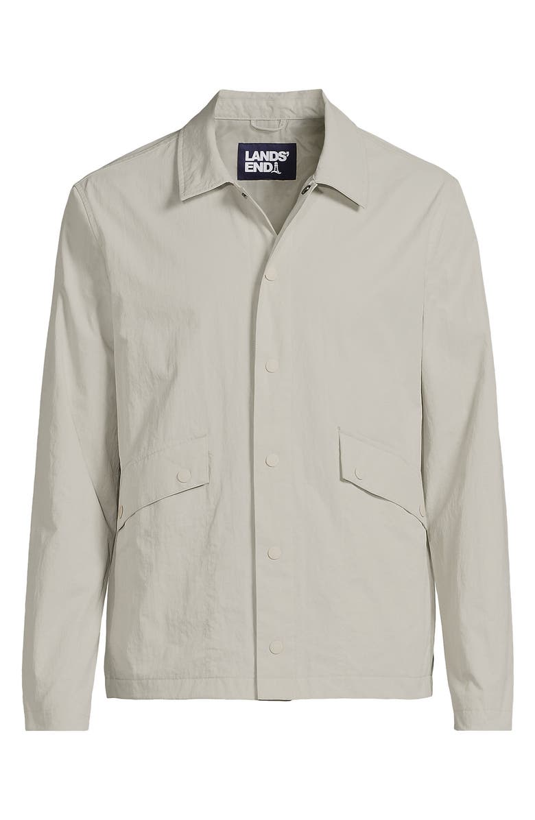 Lands' End Crinkle Jacket, Alternate, color, Light Stone