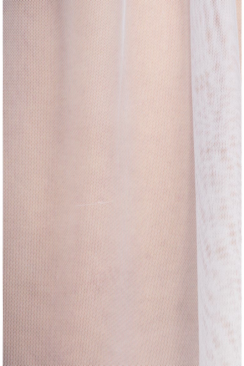 Jeana Sheer Mesh High Waist Slip Skirt, Alternate, color, WHITE