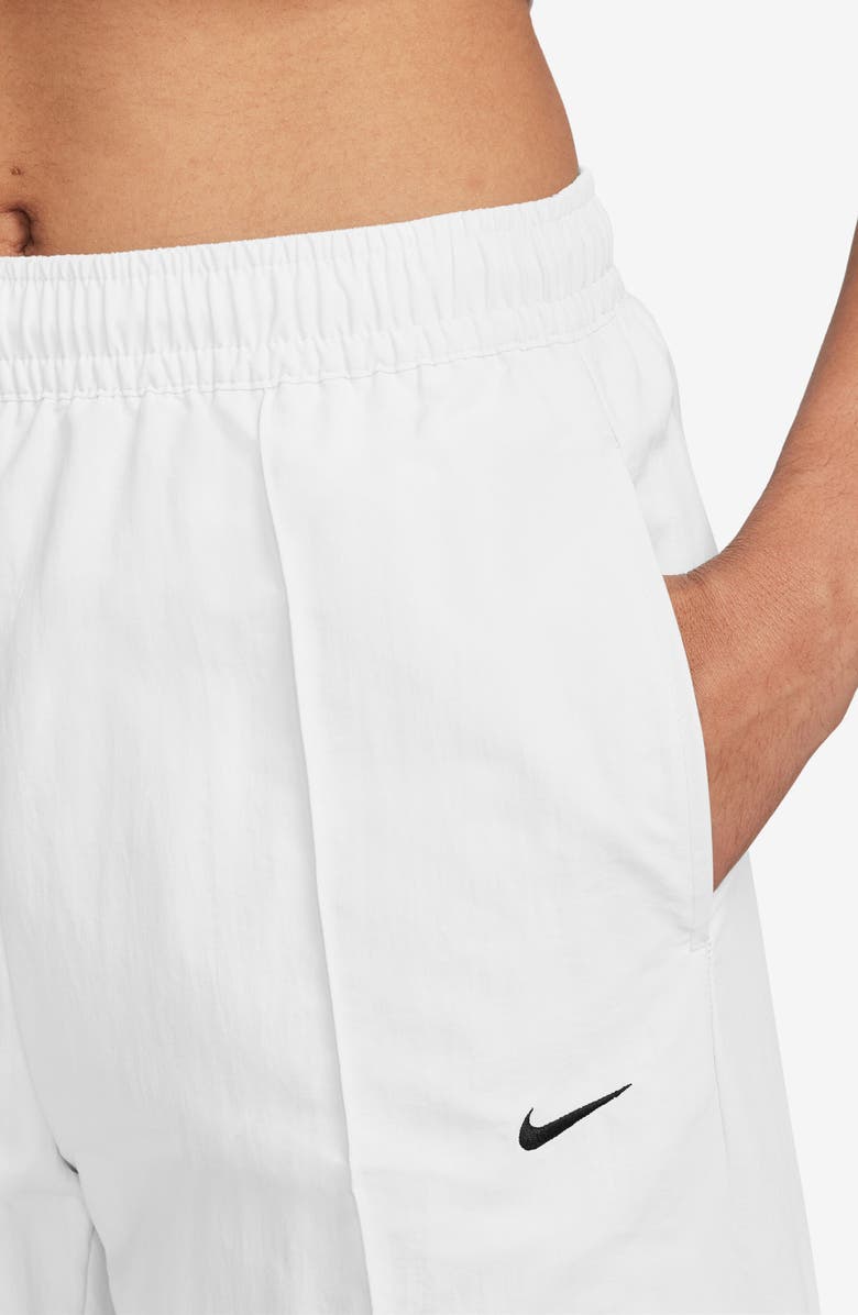 Nike Sportswear Everything Wovens Mid-Rise Open-Hem Pants, Alternate, color, 100 White/Black