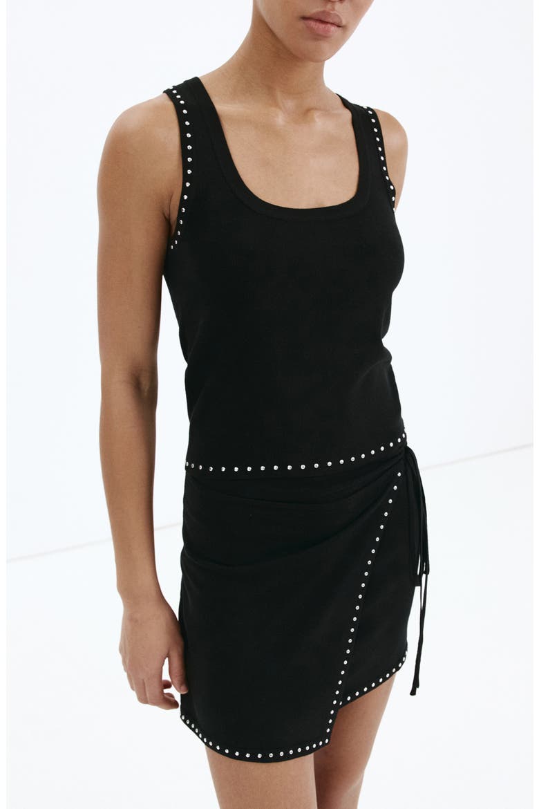 Studded Tank, Main, color, BLACK