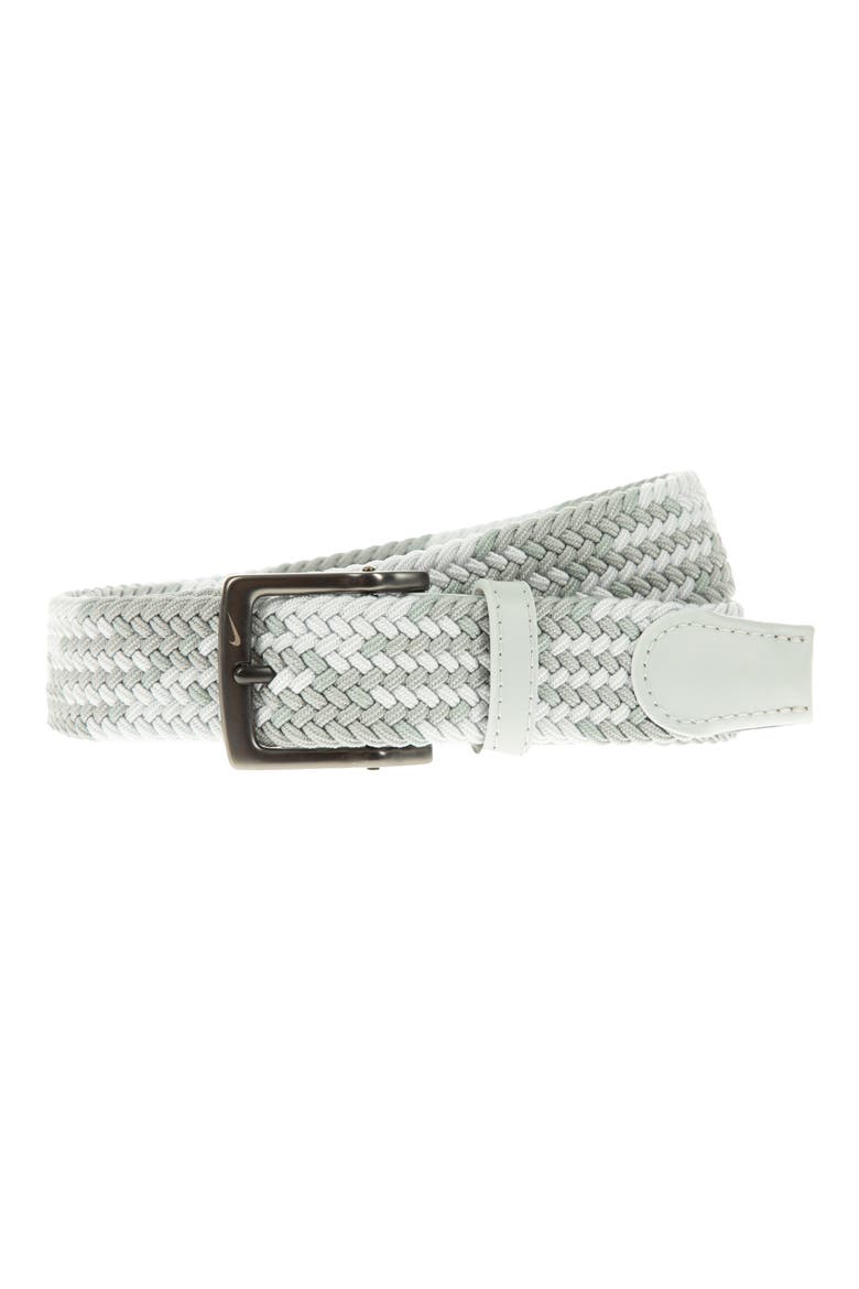 Diamond Stretch Woven Elastic Belt, Main, color, LIGHT SMOKE GREY / PHOTON DUST
