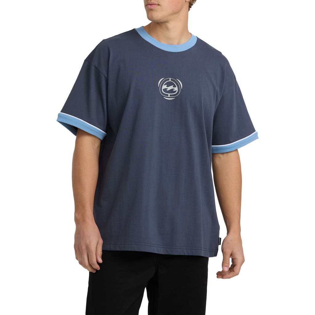 Billabong Spec Ringer Graphic T-shirt In Blue