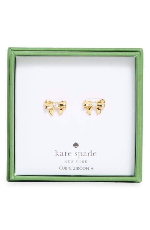 mini bow stud earrings