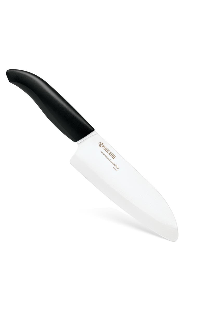 Kyocera Revolution Ceramic 5-1/2 Inch Santoku Knife, Main, color, Black