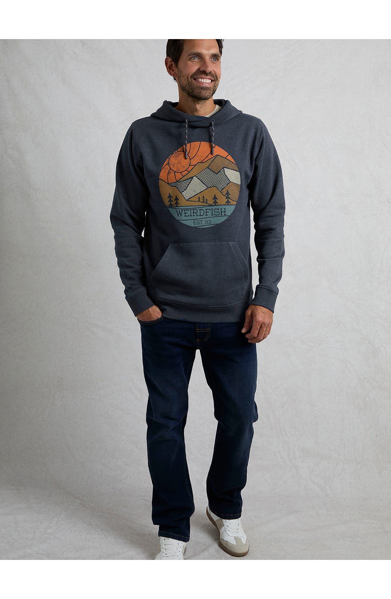 Weird Fish Bryant Graphic Popover Hoodie, Alternate, color, Dark Navy