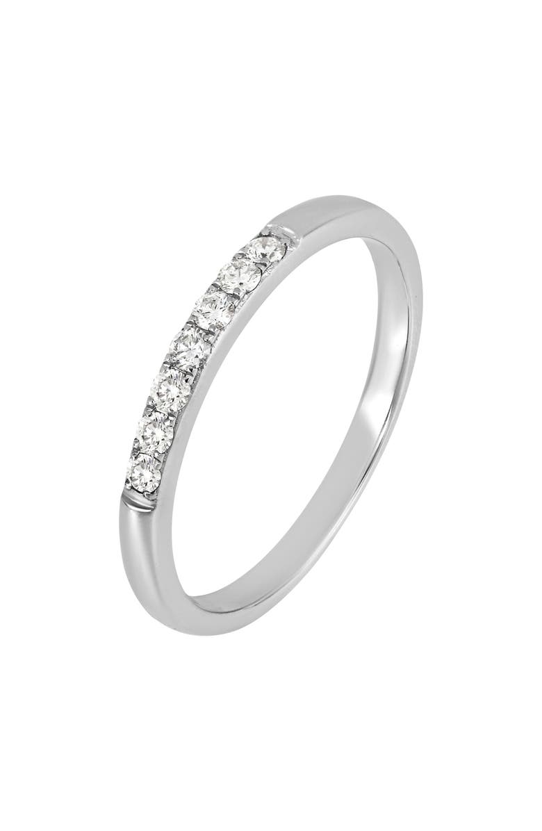 Bony Levy Diamond Stacking Ring, Main, color, 18K White Gold