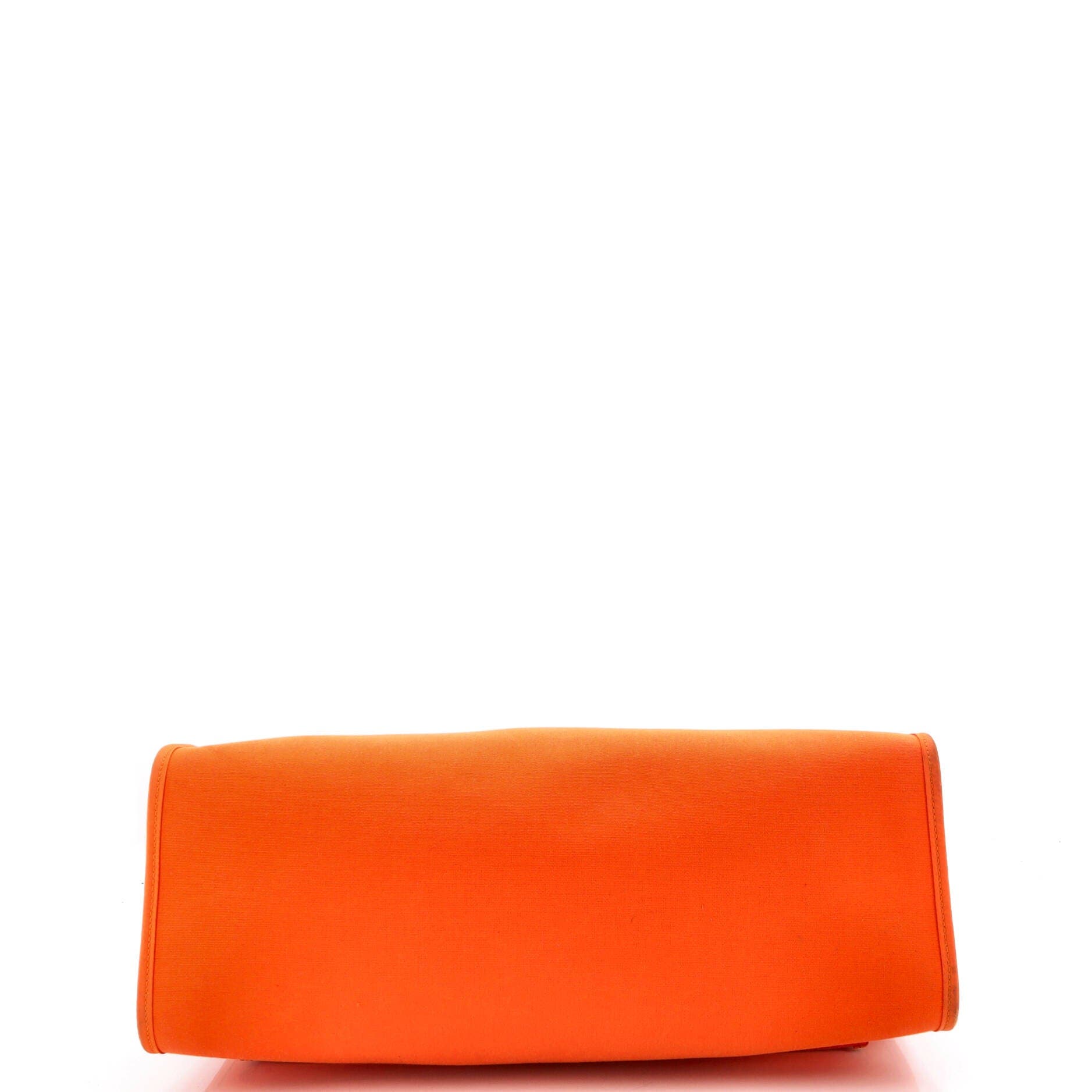 Herbag Zip Leather and Toile 39, Alternate, color, Orange