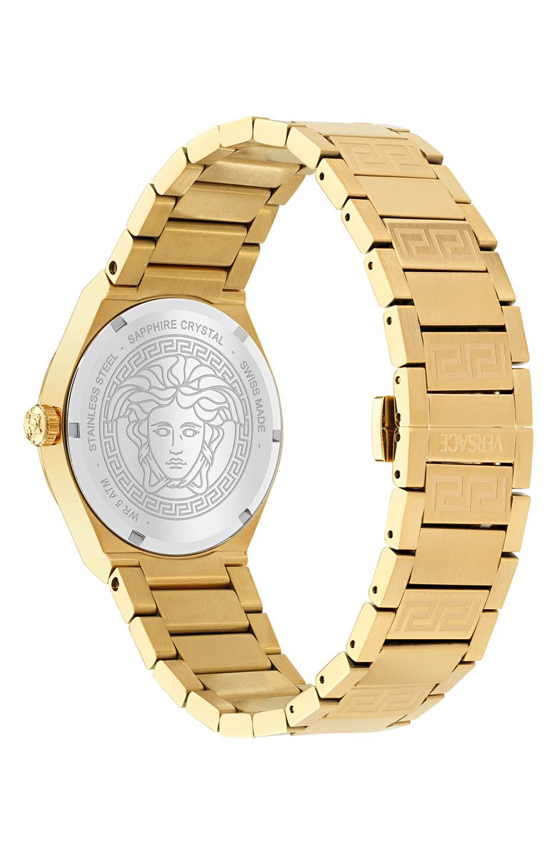 Versace V-Auria Bracelet Watch, 39mm, Alternate, color, Ip Yellow Gold